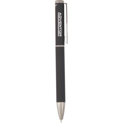 Custom Harper Soft Touch Recycled Aluminum Gel Pen - Black Custom Harper Soft Touch Recycled Aluminum Gel Pen - Black