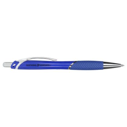 Custom Pivot Recycled ABS Gel Pen - Blue