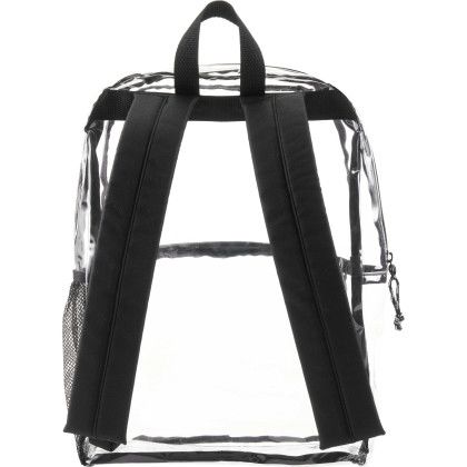 Custom Vue Clear PVC Backpack - Back Custom Vue Clear PVC Backpack - Back