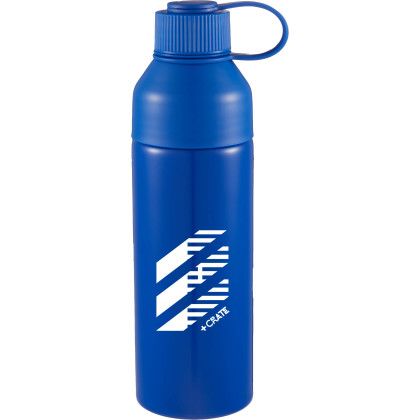 Custom DUO 26 oz Recycled Aluminum Sports Bottle - Blue