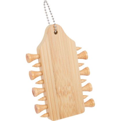Custom Bamboo Golf Buddy - Tees Inserted