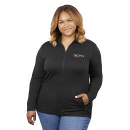 Custom Women's IZU EVERYTHING PERFORMANCE Eco Full Zip - Black