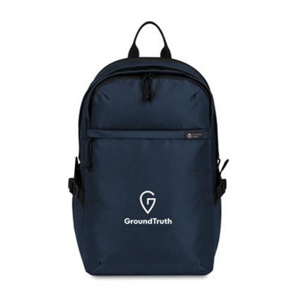 Custom Renew RPET Laptop Backpack - Navy