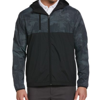 Custom Callaway Men's Packable Wind Jacket - Caviar