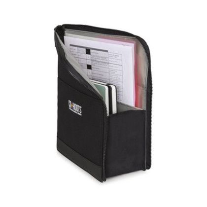 Custom Mobile Office Desktop Document Sleeve - Black - Open