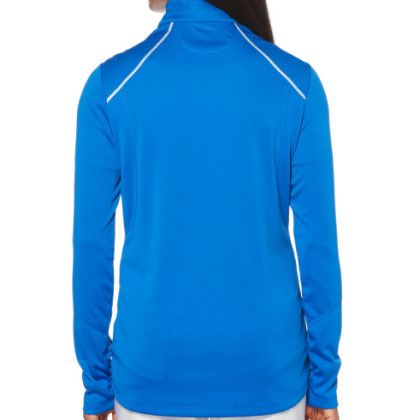 Custom Callaway Ladies' Water Repellent 1/4 Zip Pullover Shirt - Magnetic Blue - Back