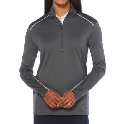Custom Callaway Ladies' Water Repellent 1/4 Zip Pullover Shirt - Iron Gray