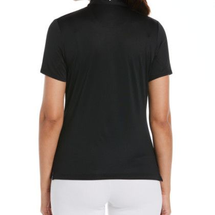 Custom Callaway Ladies' Tulip Sleeve Polo - Black - Back with Callaway Chevron on Collar