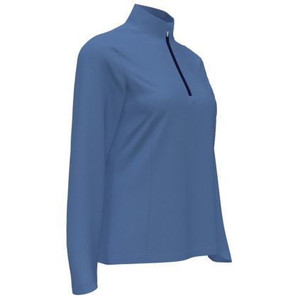 Custom Ladies Lightweight 1/4 Zip Pullover - Coastal Fjord - Side View