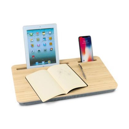 Custom Auden Bamboo Writing Lap Desk - Bamboo - In Use