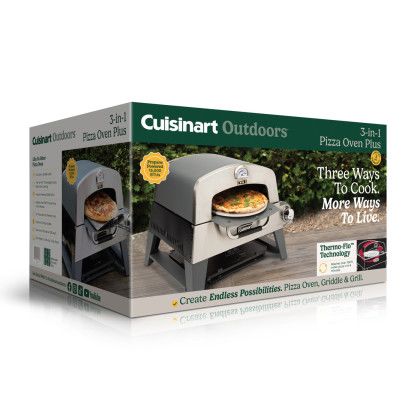 Cuisinart Outdoors 3-in-1 Pizza Oven Plus - No Imprint - Box
