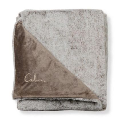 Custom Luxe Faux Fur Throw Blanket - Brown