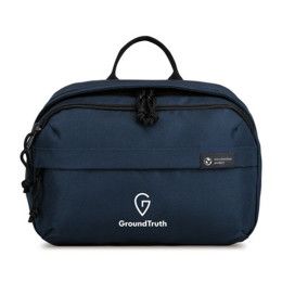 Custom Renew RPET Toiletry Bag - Navy Custom Renew RPET Toiletry Bag - Navy