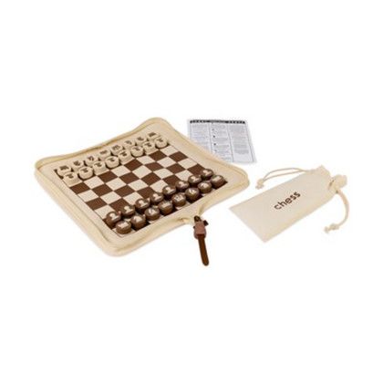 Custom Game on! Chess and Checkers Gift Set - Natural - Components Custom Game on! Chess and Checkers Gift Set - Natural - Components