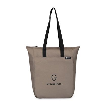 Custom Renew RPET Zippered Tote - Brindle - Front