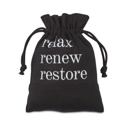 Custom Relax and Restore Eye Mask - Black - Bag