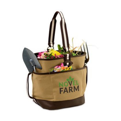 Custom Heritage Supply Gardener's Watering Tote - pocket view