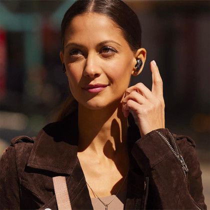 Custom JBL Tour Pro 2 Noise Cancelling Earbuds - In Use