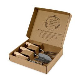 Custom Heritage Supply Premium Gardener's Tool Set - Wood 