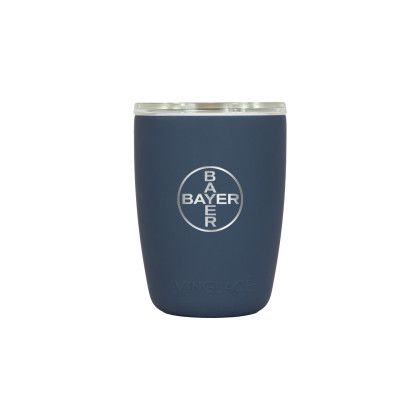 Custom Vinglace 12 oz. Everyday Glass - Engraved - Navy Blue