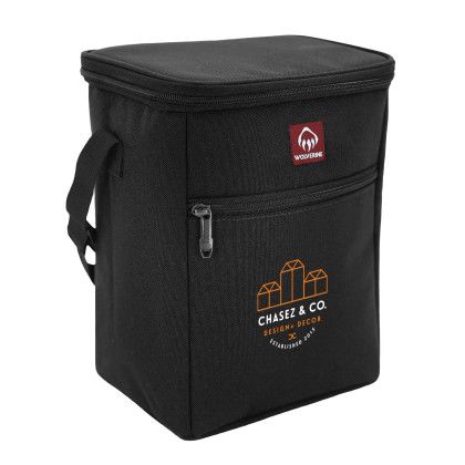 Custom Wolverine Vertical 12 Can Cooler - Black