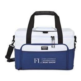 Custom Igloo Seadrift Coast Cooler - Navy-White 