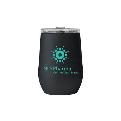 Custom Vinglace 10 oz. Stemless Wine Tumbler - Black