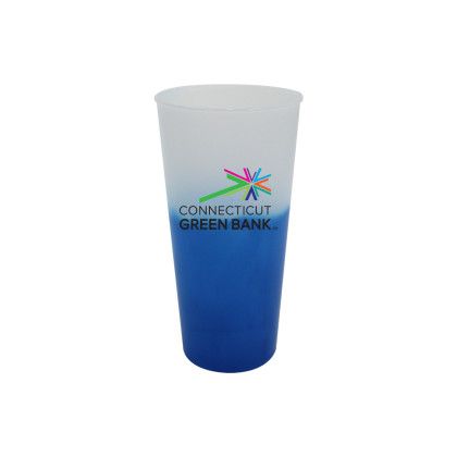 Custom Mood 26 oz. Tumbler, Full Color Digital - Frosted/Blue