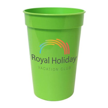 Custom 17 oz. Smooth Stadium Cup, Full Color Digital - Lime Green
