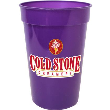 Custom 17 oz. Smooth Stadium Cup, Full Color Digital - Neon Purple