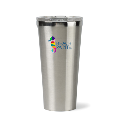 Custom CORKCICLE Tumbler - 16 Oz. - Brushed steel - Added Fee for Full-Color Imprint