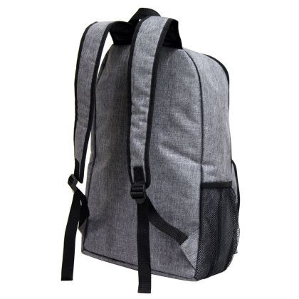 Custom Campus Computer Backpack - Gray - Back