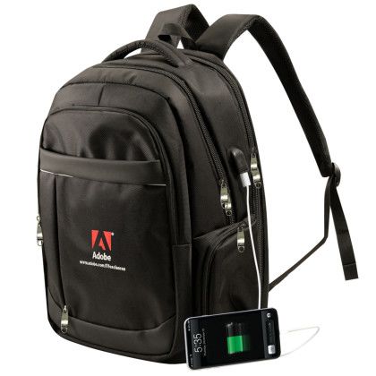 Custom Vault Computer Backpack - Side View