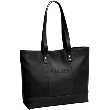 Custom Miranda Leather Tote (Bellino) - Black