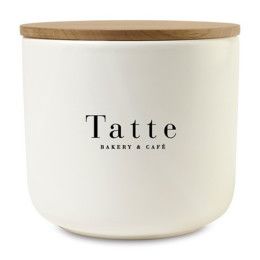 Custom Be Home Brampton Stoneware Container - Large - White Custom Be Home Brampton Stoneware Container - Large - White
