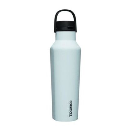 Custom CORKCICLE Sport Canteen Soft Touch- 20 Oz. - Powder Blue - Back with Corkcicle Logo