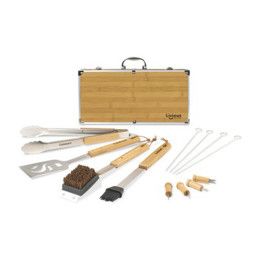 Custom Cuisinart Outdoors Bamboo 13 PC Grill Tool Set - Bamboo