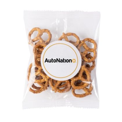 Custom 1oz. Goody Bags - Salted Mini Pretzels