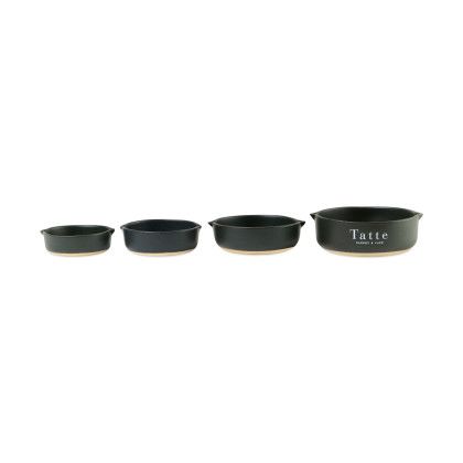 Custom Be Home Brampton Nested Stoneware Measuring Cups - Black - Cups