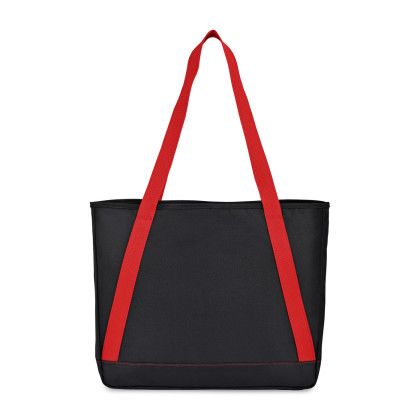Custom Repeat Recycled Poly Tote - Red - Back