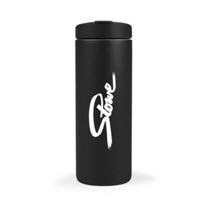 Custom MiiR Vacuum Insulated Travel Tumbler - 16 Oz.- Black Powder