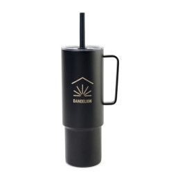 Custom MiiR All Day Straw Cup - 32 Oz. - Black Powder