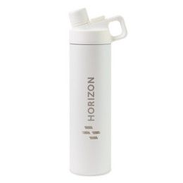 Custom MiiR Vacuum Insulated Wide Mouth Hatchback Chug Lid Bottle - 20 Oz. - White Powder