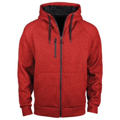 Custom Shag Zip Up Jacket - Red