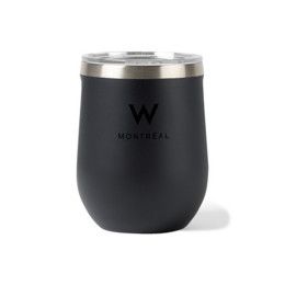 Custom CORKCICLE Stemless Wine Cup - 12 Oz.- Matte Black