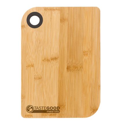 Custom  Silicone Ring- Bamboo Cutting Board - Bamboo with Black