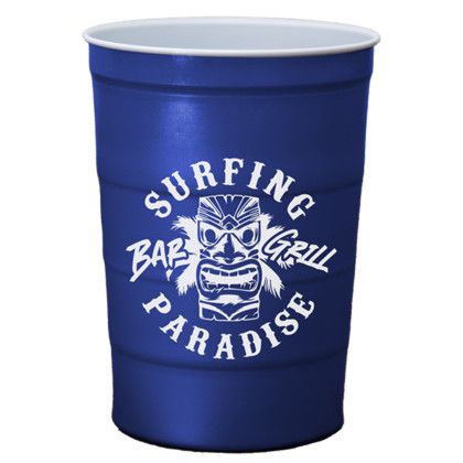 The Cold One - Custom 16 oz. Steel Chill Party Cup - Royal Blue