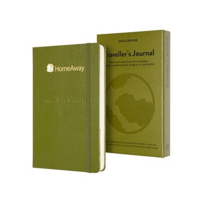 Custom Moleskine Passion Journal - Travel - Elm Green - Added Fee for Debossed Logo Custom Moleskine Passion Journal - Travel - Elm Green - Added Fee for Debossed Logo