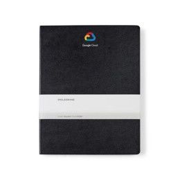 Custom Moleskine Hard Cover Ruled XX-Large Notebook - Black (Added Fee for Full Color Imprint/Multiple Imprint Colors)