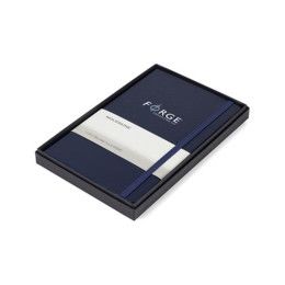 Custom Moleskine Large Notebook Gift Set - Navy Blue (Added Fee for Multi Color Imprints)